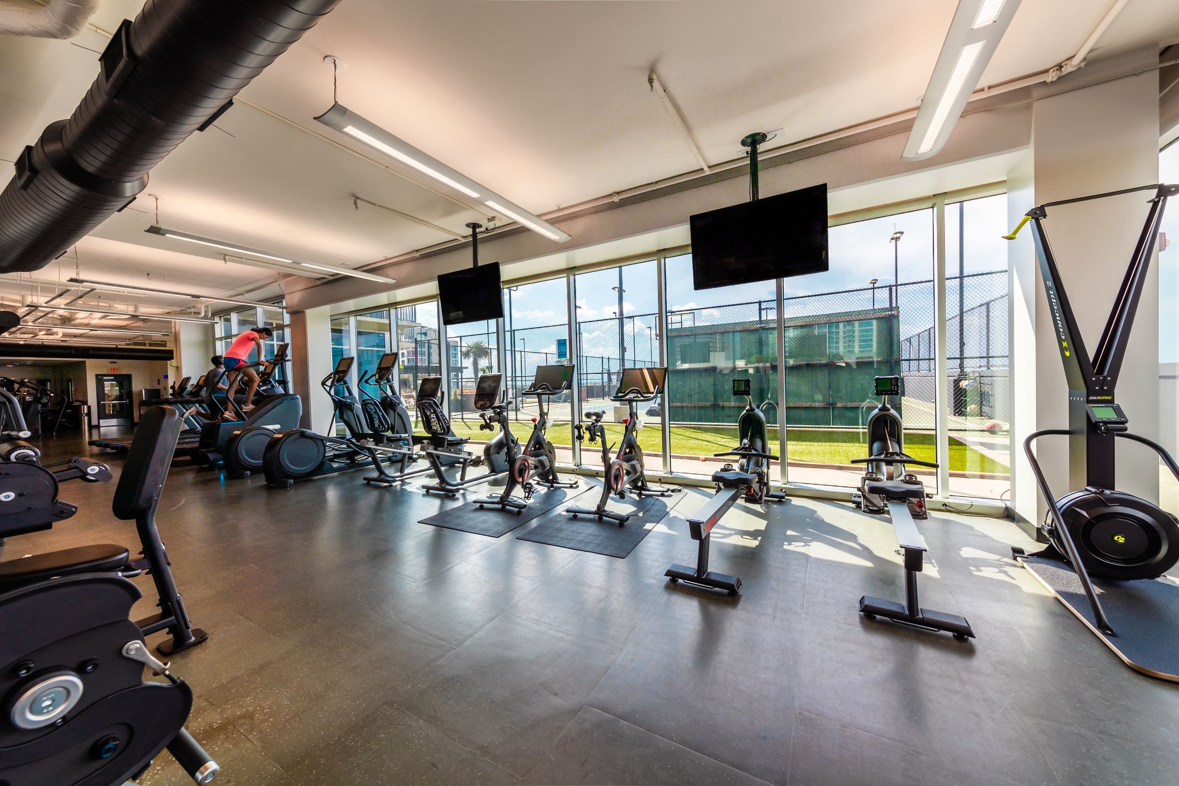 The Vue Charlotte gym and training center with modern fitness equipment